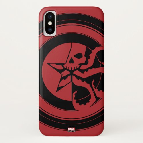 Avengers Classics  Hydra Captain America Shield iPhone X Case