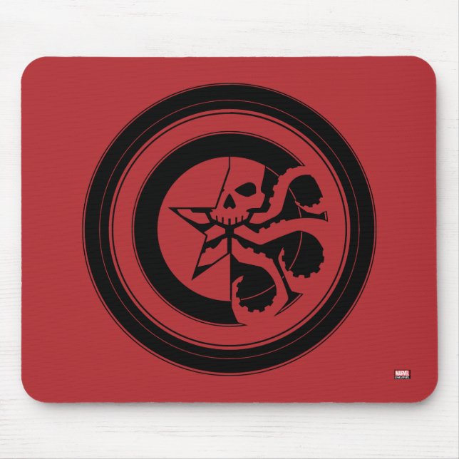 Avengers Classics | Hydra Captain America Shield Mouse Pad (Front)