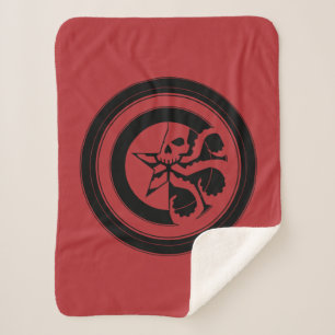 Avengers Classics   Hydra Captain America Shield Sherpa Blanket