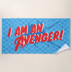 Avengers Classics "I Am An Avenger" Graphic Beach Towel
