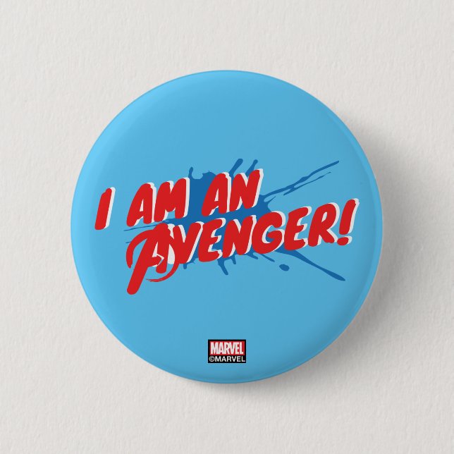 Avengers Classics | "I Am An Avenger" Graphic Button (Front)