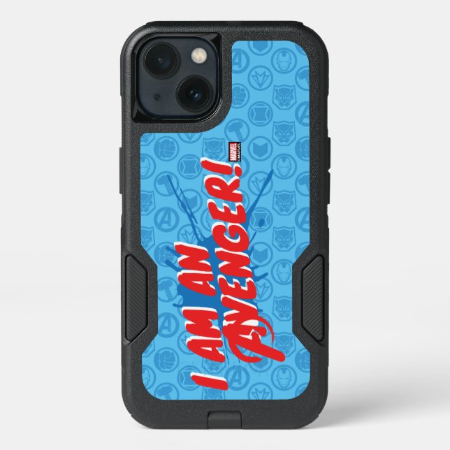 Avengers Classics | "I Am An Avenger" Graphic Otterbox iPhone Case (Back)