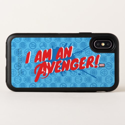 Avengers Classics  I Am An Avenger Graphic OtterBox Symmetry iPhone X Case