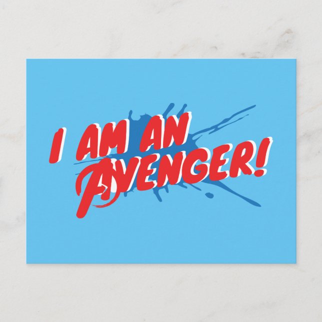 Avengers Classics | "I Am An Avenger" Graphic Postcard (Front)