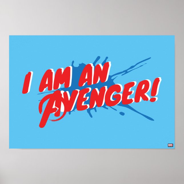 Avengers Classics | "I Am An Avenger" Graphic Poster (Front)