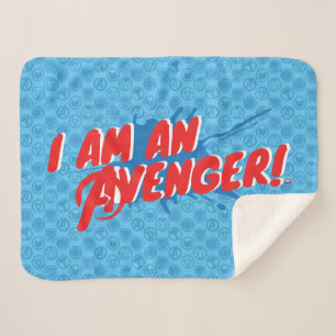 Avengers Classics   "I Am An Avenger" Graphic Sherpa Blanket