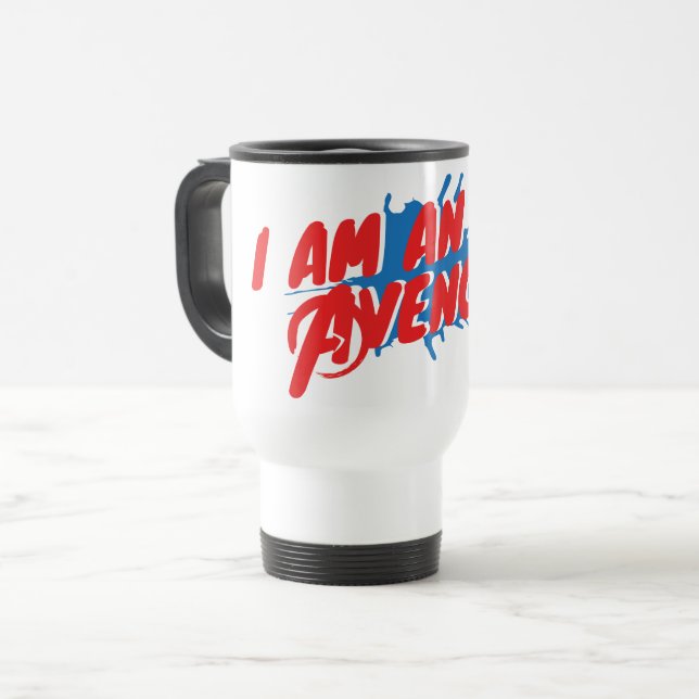 Avengers Classics | "I Am An Avenger" Graphic Travel Mug (Front Left)