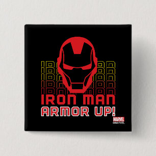 Avengers Classics   Iron Man "Armor Up" Art Button