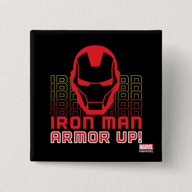 Avengers Classics | Iron Man "Armor Up" Art Button (Front)