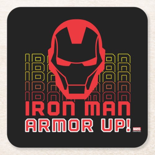 Avengers Classics  Iron Man Armor Up Art Square Paper Coaster