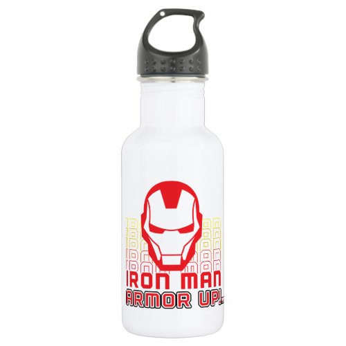 Avengers Classics  Iron Man Armor Up Art Stainless Steel Water Bottle