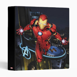 Avengers Classics   Iron Man Flying Forward 3 Ring Binder