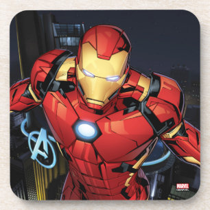 Avengers Classics   Iron Man Flying Forward Beverage Coaster