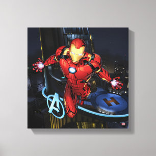 Avengers Classics   Iron Man Flying Forward Canvas Print