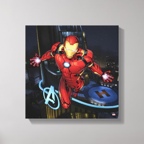 Avengers Classics  Iron Man Flying Forward Canvas Print