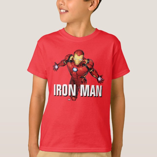 Avengers Classics | Iron Man Flying Forward T-Shirt (Front)
