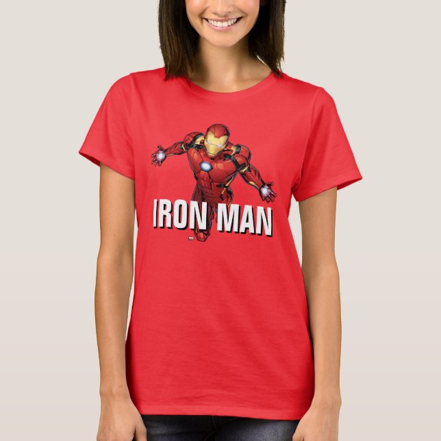 Avengers Classics | Iron Man Flying Forward T-Shirt (Front)