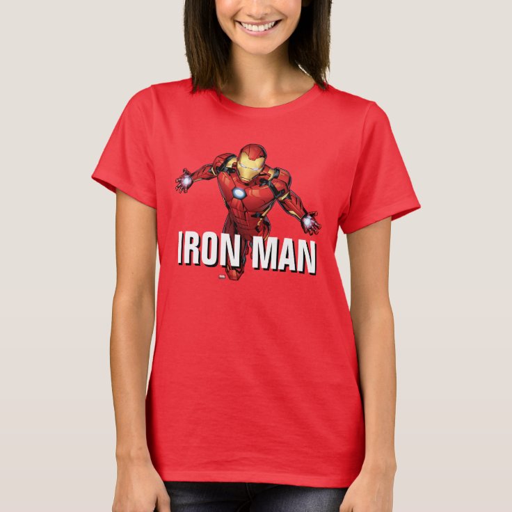 Avengers Classics | Iron Man Flying Forward T-Shirt | Zazzle