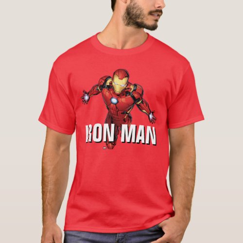 Avengers Classics  Iron Man Flying Forward T_Shirt