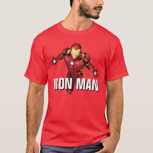 Avengers Classics | Iron Man Flying Forward T-Shirt (Front)