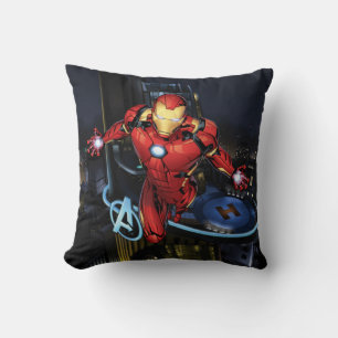 Avengers Classics   Iron Man Flying Forward Throw Pillow