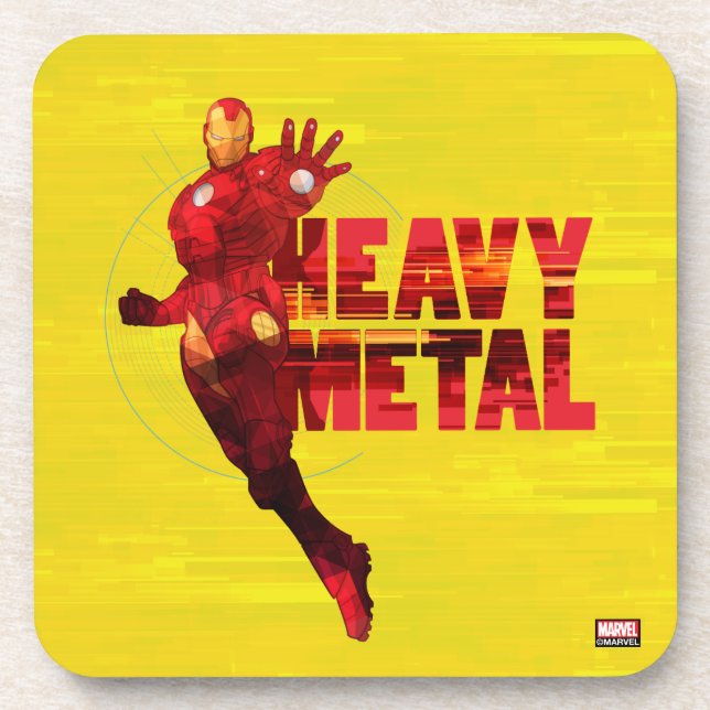 Avengers Classics | Iron Man "Heavy Metal" Beverage Coaster (Front)