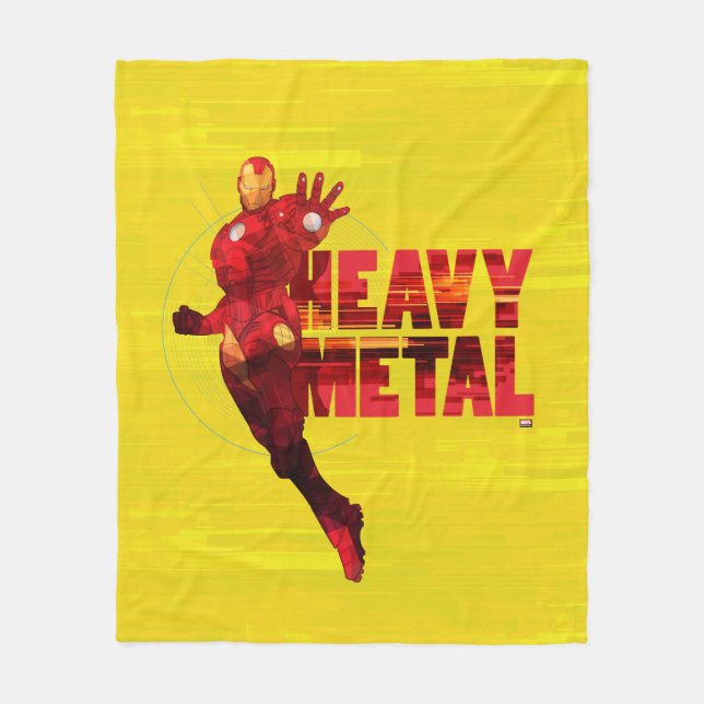 Avengers Classics | Iron Man "Heavy Metal" Fleece Blanket (Front)