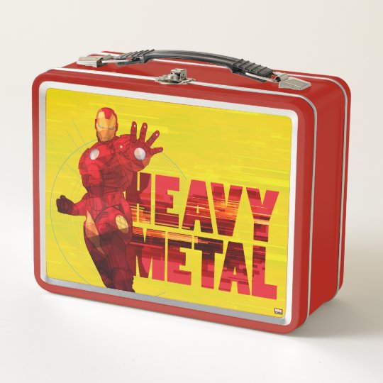 Avengers Classics | Iron Man "Heavy Metal" Metal Lunch Box | Zazzle.com