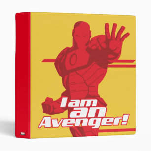 Avengers Classics   Iron Man "I Am" Graphic 3 Ring Binder