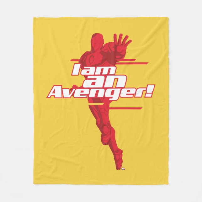 Avengers Classics | Iron Man "I Am" Graphic Fleece Blanket (Front)