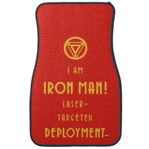 Avengers Classics Iron Man Typography Car Floor Mat