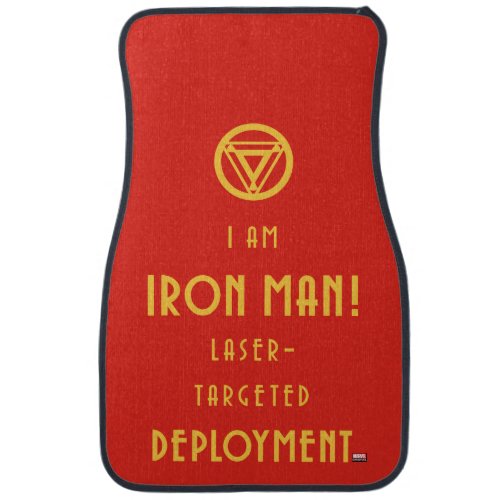 Avengers Classics  Iron Man Typography Car Floor Mat