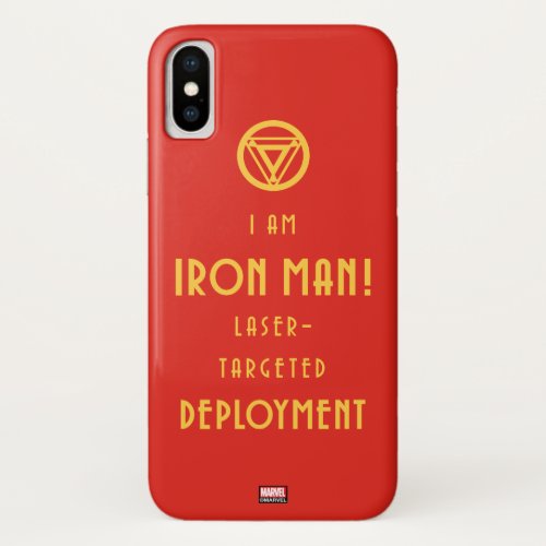 Avengers Classics  Iron Man Typography iPhone X Case