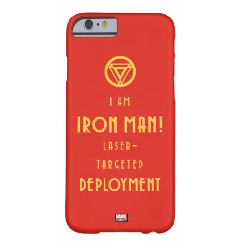 Avengers Classics  Iron Man Typography Barely There iPhone 6 Case