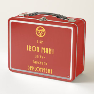 Avengers Classics Iron Man Typography Metal Lunch Box