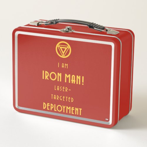 Avengers Classics  Iron Man Typography Metal Lunch Box