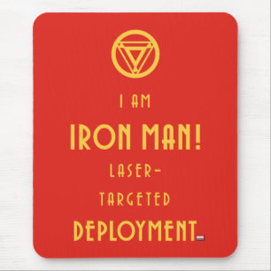 Avengers Classics Iron Man Typography Mouse Pad