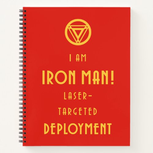 Avengers Classics  Iron Man Typography Notebook