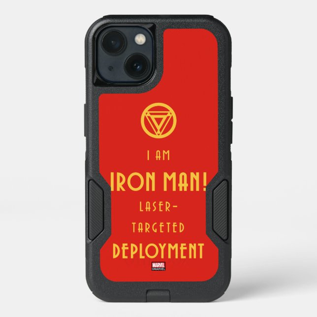Avengers Classics | Iron Man Typography Otterbox iPhone Case (Back)