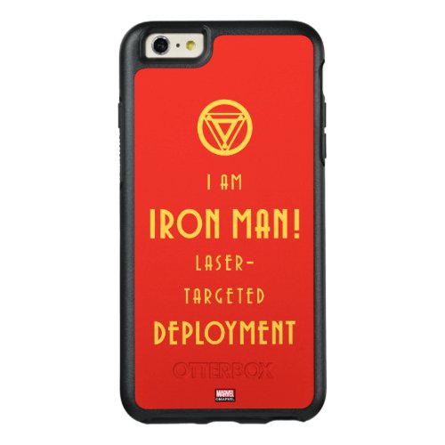 Avengers Classics  Iron Man Typography OtterBox iPhone 66s Plus Case