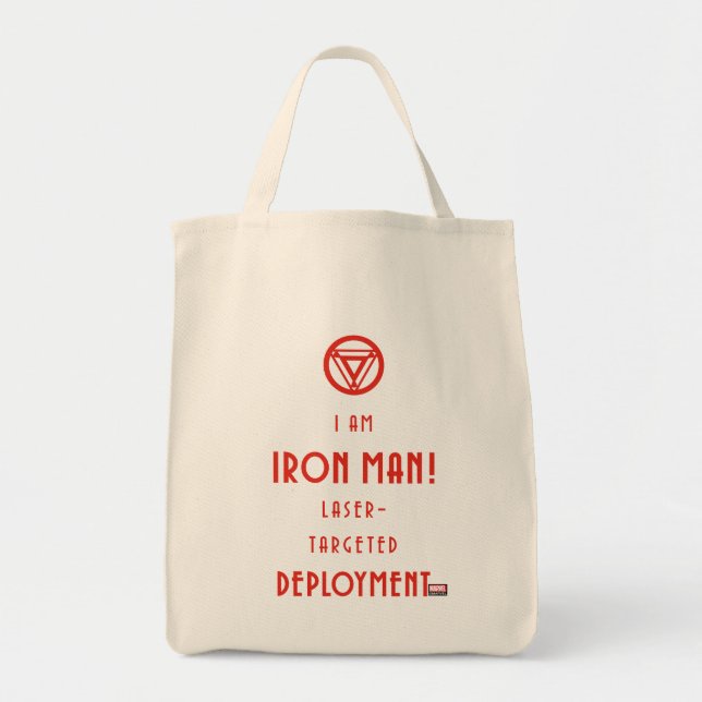 Avengers Classics | Iron Man Typography Tote Bag (Front)