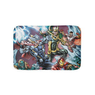 Avengers Classics   Loki And Frost Giants Bath Mat