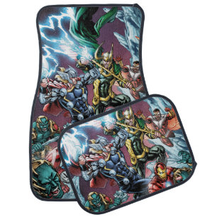 Avengers Classics   Loki And Frost Giants Car Floor Mat