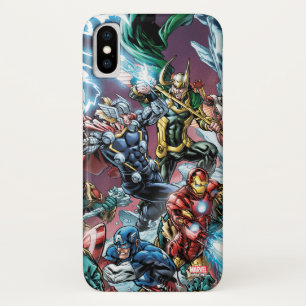 Avengers Classics Loki And Frost Giants iPhone X Case