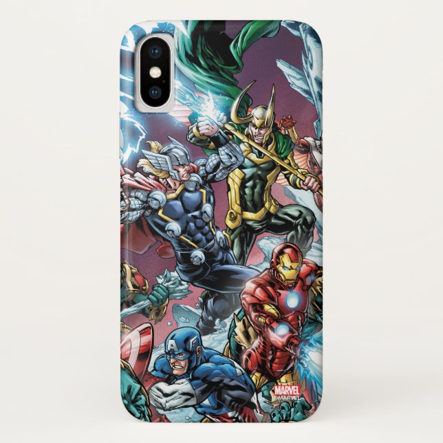 Avengers Classics | Loki And Frost Giants Case-Mate iPhone Case (Back)