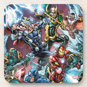 Avengers Classics Loki And Frost Giants Coaster