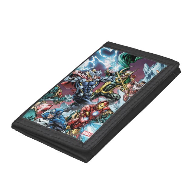 Avengers Classics | Loki And Frost Giants Leather Wallet (Bottom)