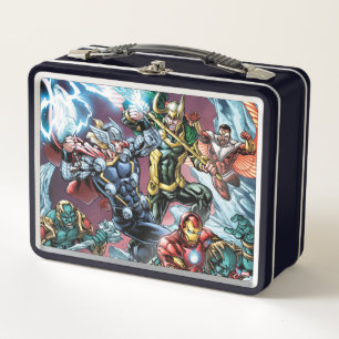 Avengers Classics Loki And Frost Giants Metal Lunch Box