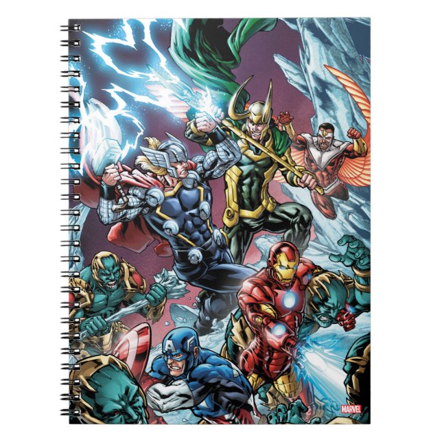 Avengers Classics | Loki And Frost Giants Notebook (Front)