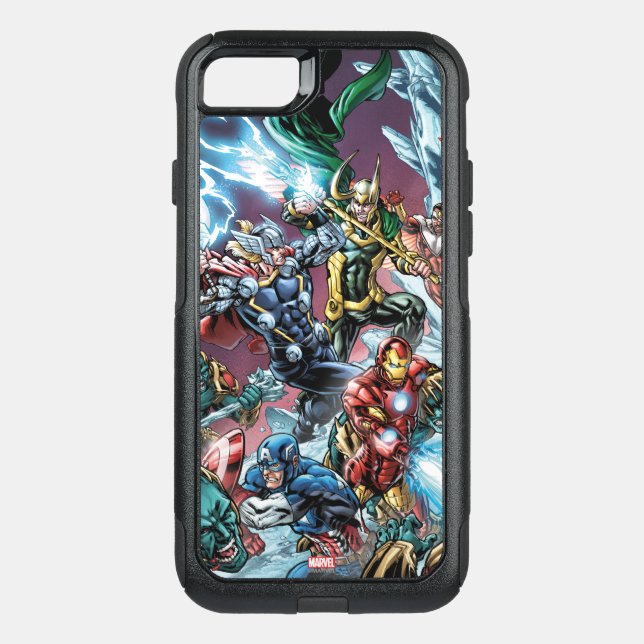 Avengers Classics | Loki And Frost Giants Otterbox iPhone Case (Back)